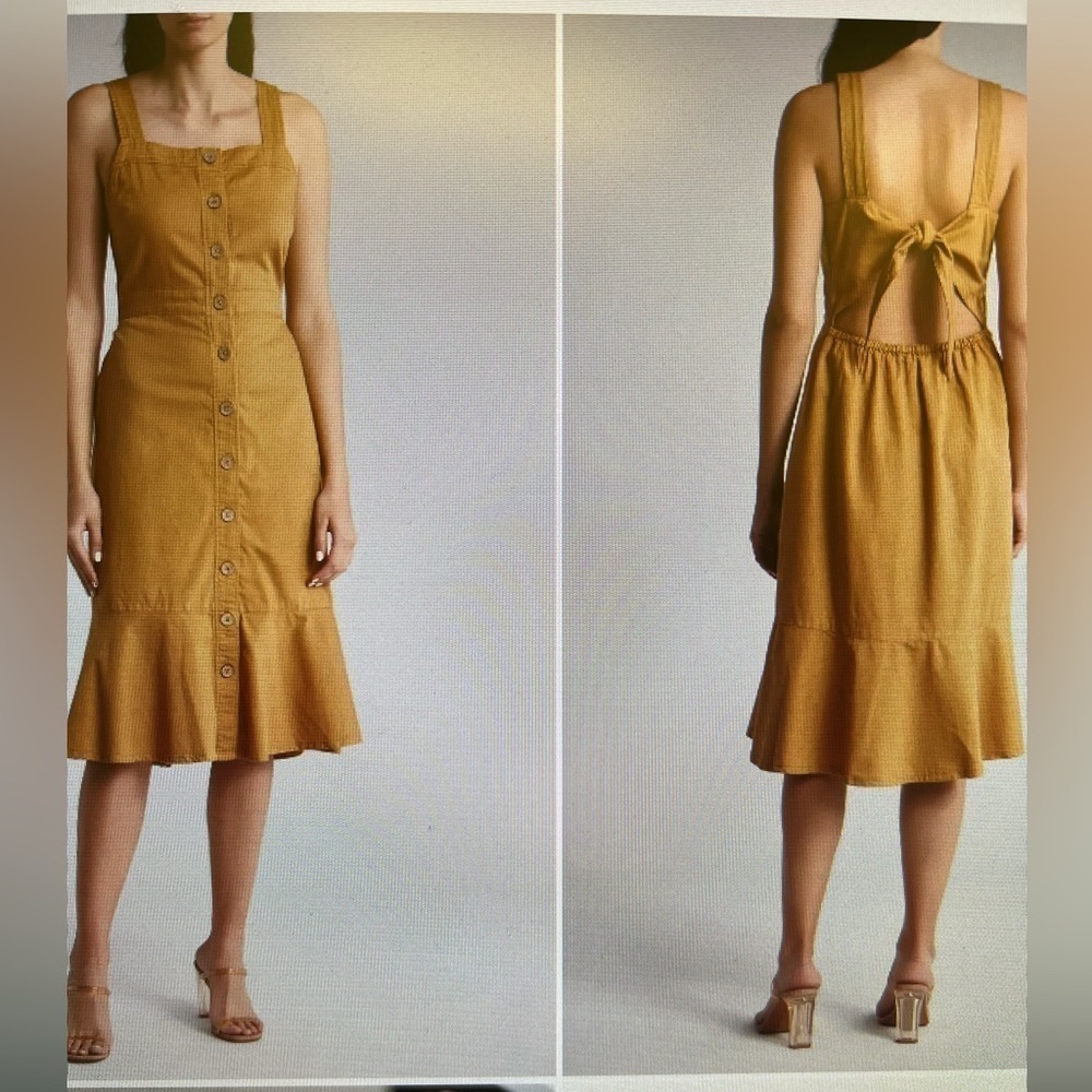 Oat dress size S.  Bow Back Flounce Dress
